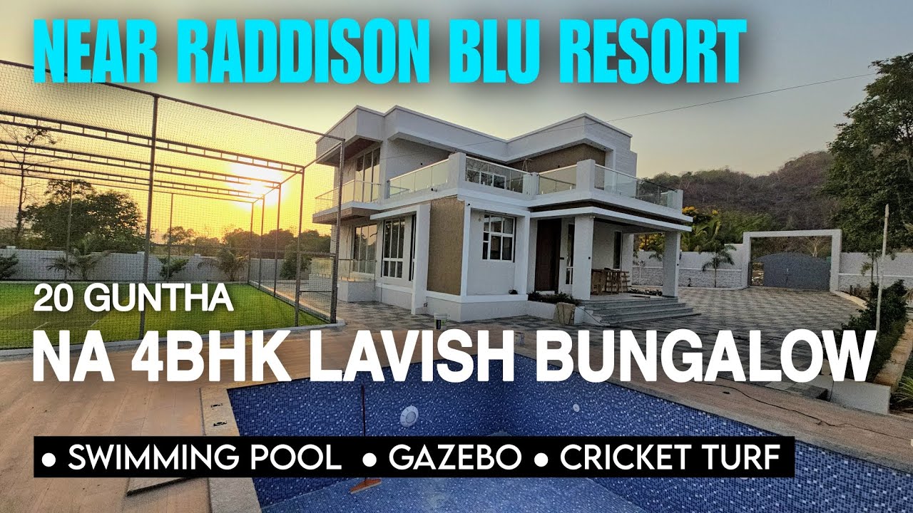 20 Guntha Mountain View 4bhk NA Bungalow with Swimming Pool for Sale in Karjat.