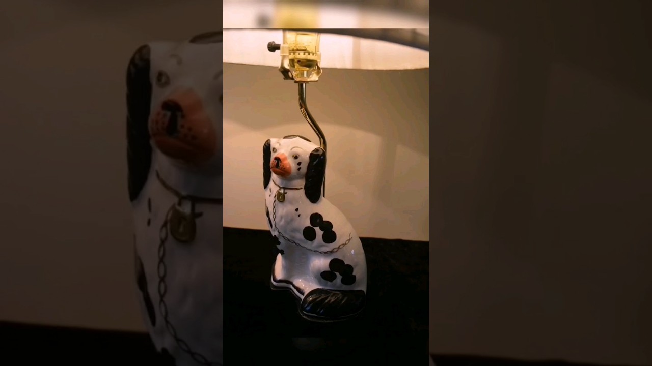 DIY Staffordshire Dog Figurine Lamps 