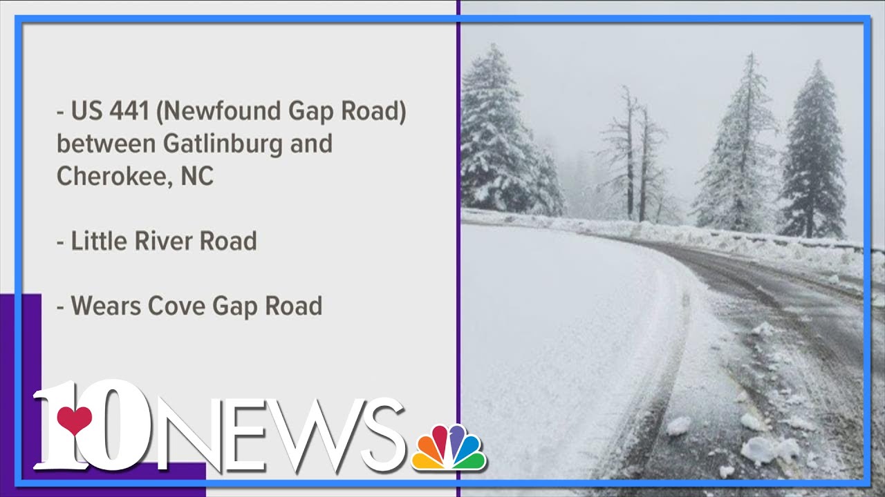Winter weather closes some roads in Great Smoky Mountains