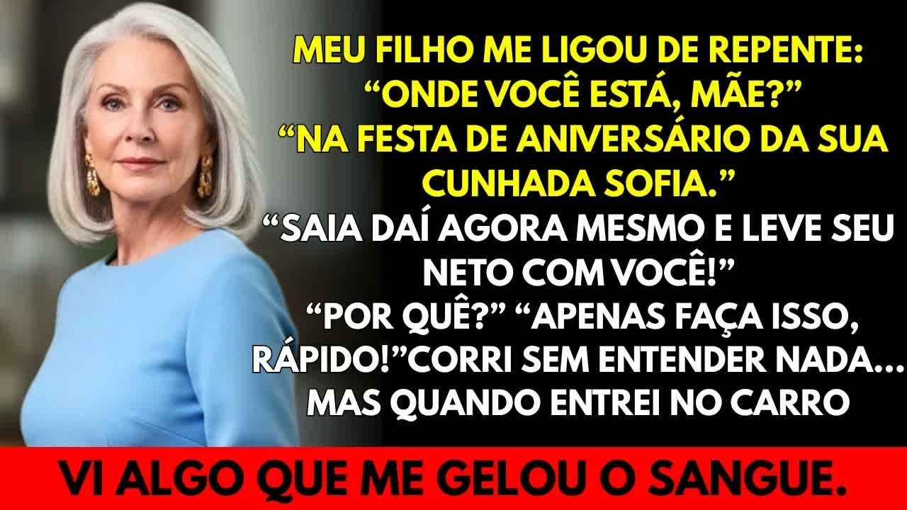 Meu filho me ligou apavorado：“Saia daí agora e leve o menino!”Corri… e o que vi me gelou o sangu