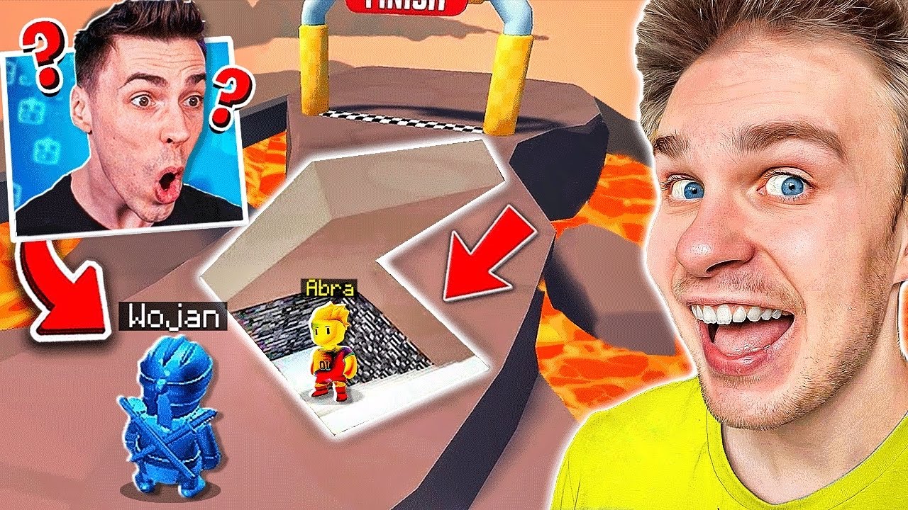 WOJAN vs ABRA w Stumble Guys! ⚠️🏆 UCZĘ WOJANA *ZABRONIONYCH* TRIKÓW i BŁĘDÓW GRY! 🚫 (śmieszne)