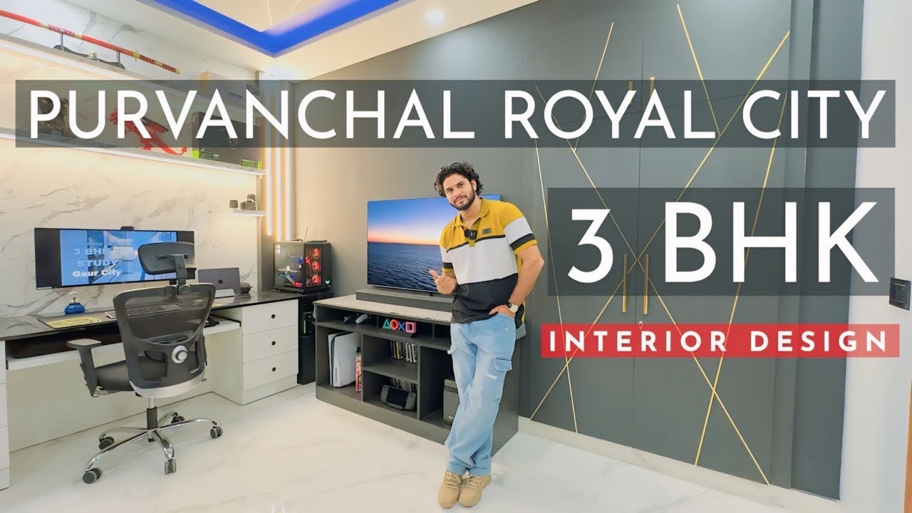 Interior design in chi 5 greater Noida | Purvnchal Royal city small budget big makeover #interior