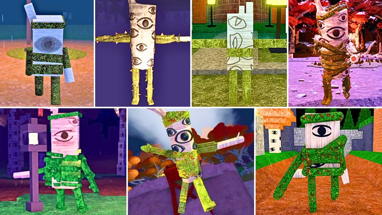 Roblox DOORS - Eyestalk Chase VS 13 Different Eyestalk Chases