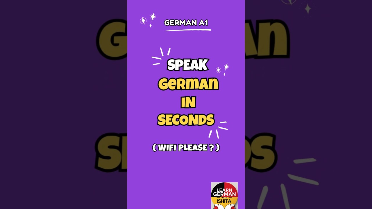 📢Speak Basic German in 5 Minutes| A1 for Beginners