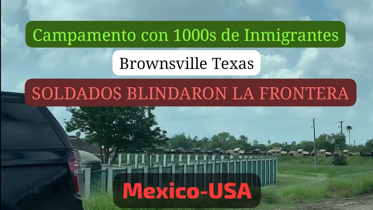Asi esta la Frontera de Brownsville Tx con Matamoros Tamaulipas.