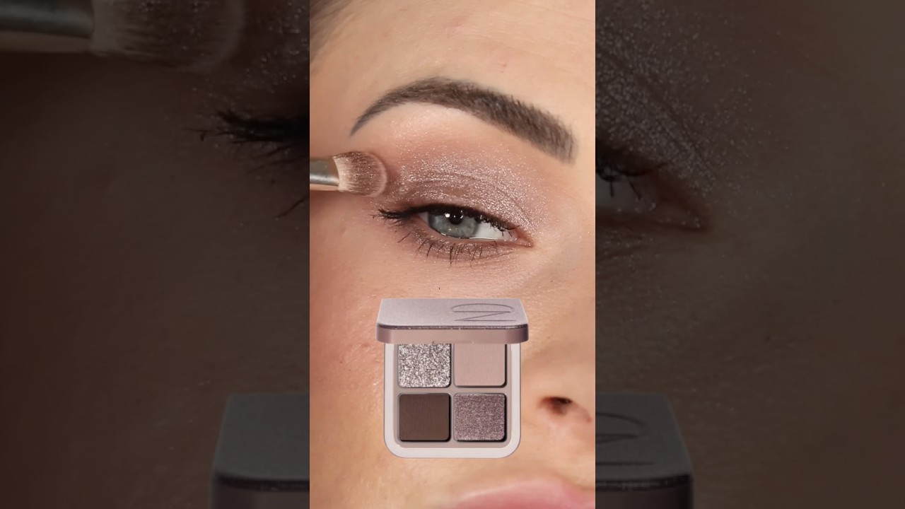 The perfect cool toned eyeshadow quad #eyeshadowtutorial #easyeyeshadow
