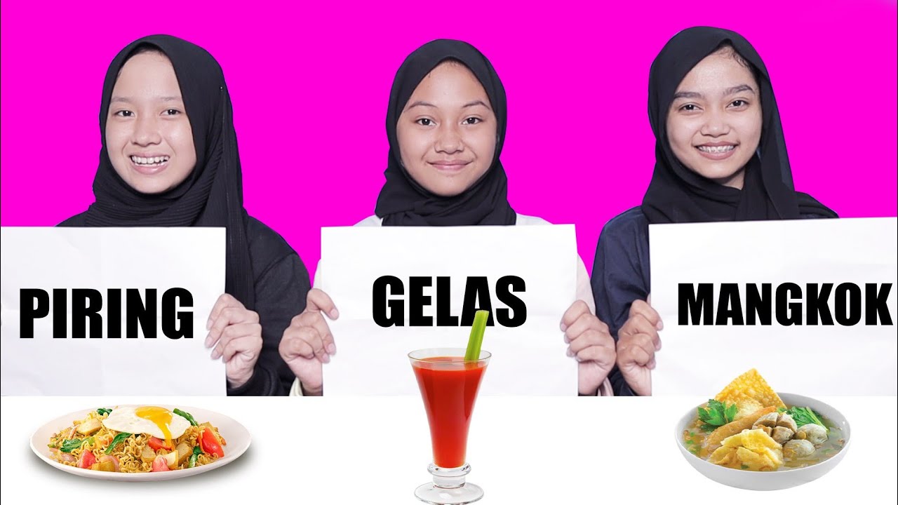 TANTANGAN MAKANAN PIRING, GELAS, MANGKOK ada yang gaenak |Desma And Bestie