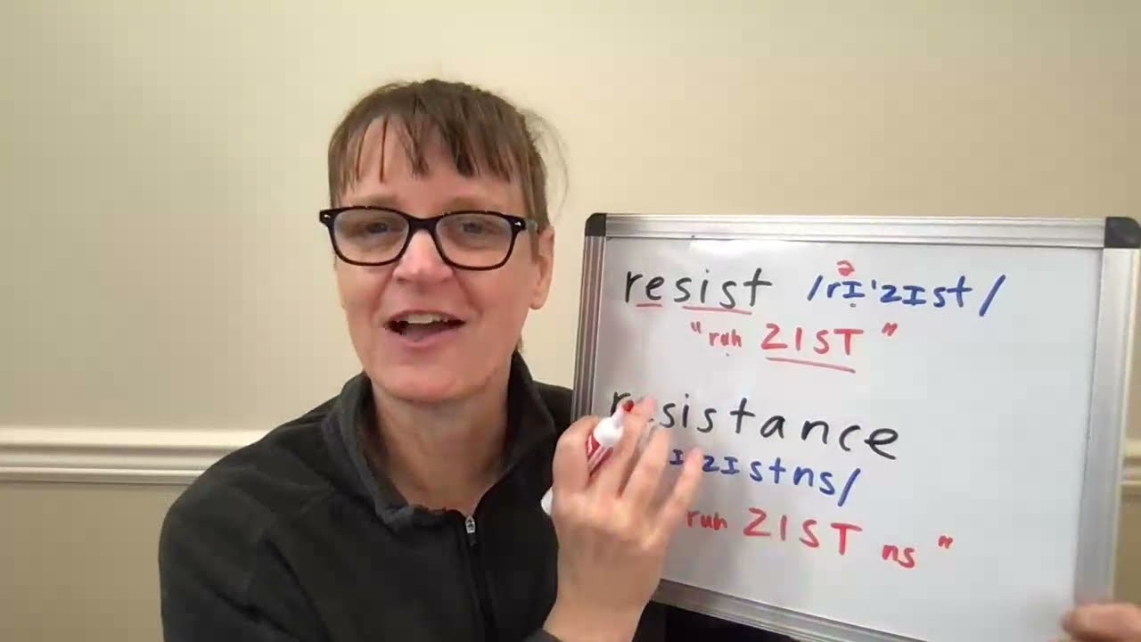 How to Pronounce Resist and Resistance