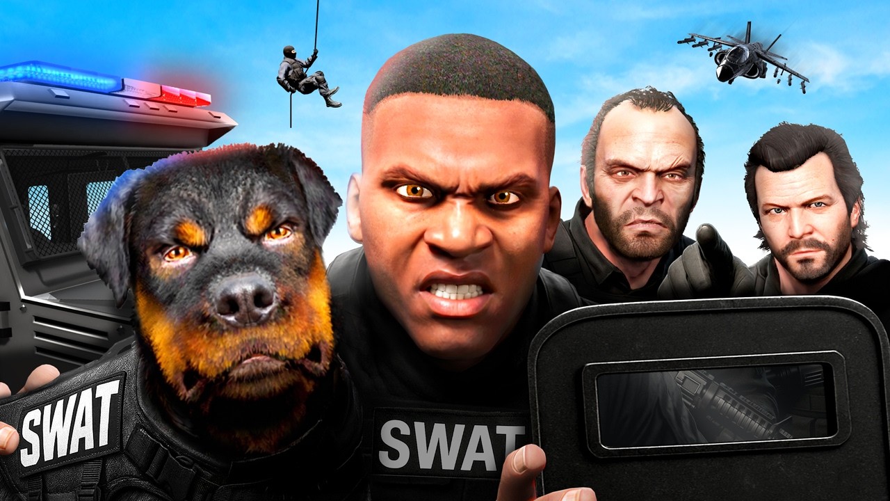 GTA 5, но ВСЕ вступают в отряд SWAT!