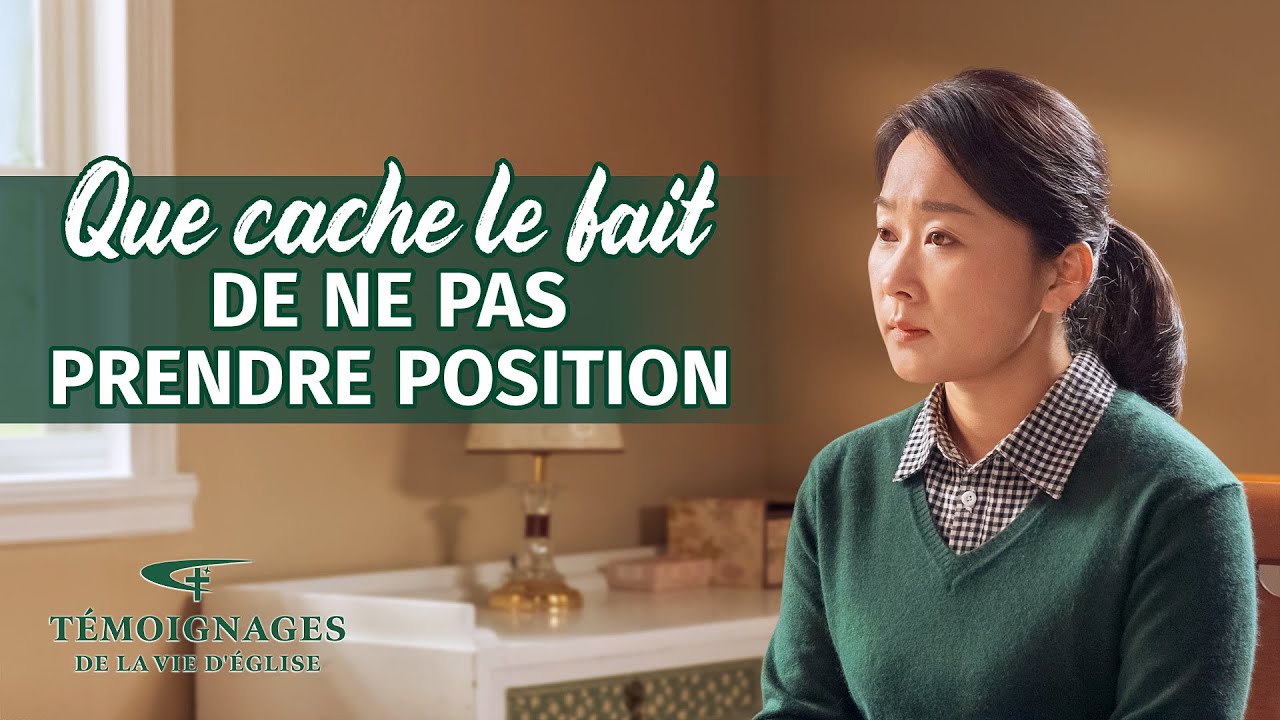 Témoignage chrétien en français « Que cache le fait de ne pas prendre position »