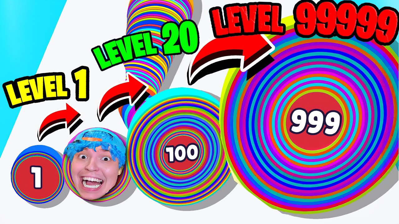 A CADA SEGUNDO A CAMADA AUMENTA ATÉ 999 CAMADAS GIGANTE!! (Level Up Circles)