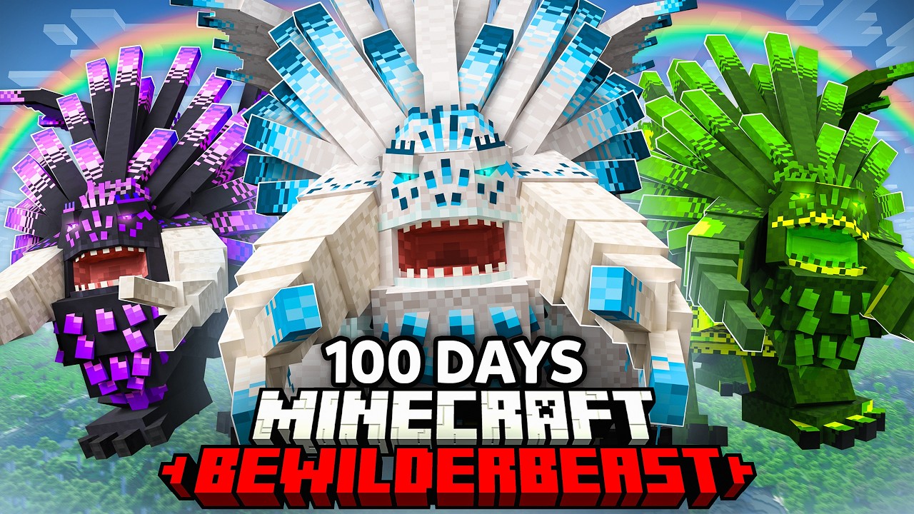 I Survived 100 Days in BEWILDERBEAST-ONLY How To Train Your Dragon Minecraft Hardcore!