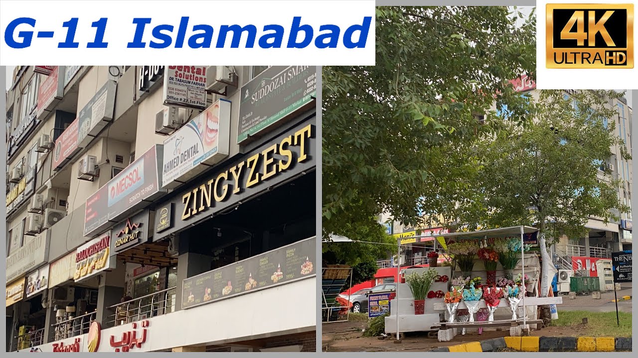 G-11 Markaz Islamabad || 4K video || Islamabad Places