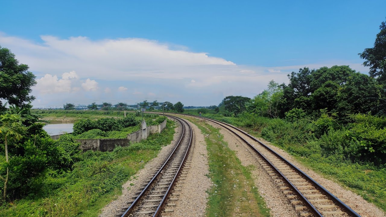 Akhaura Railway Junction to Brahmanbaria Station Full Railroad Track || Bangladesh Railway