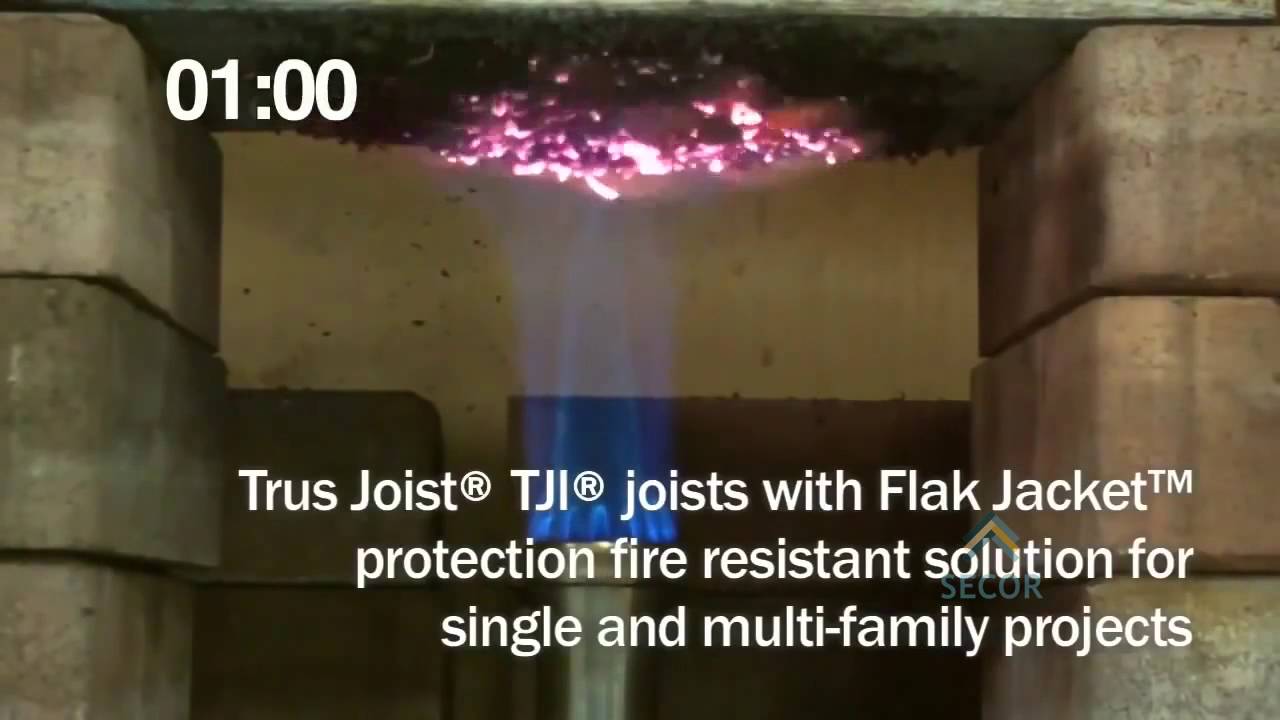 24  Trus Joist TJI joists with Flak Jacket Protection