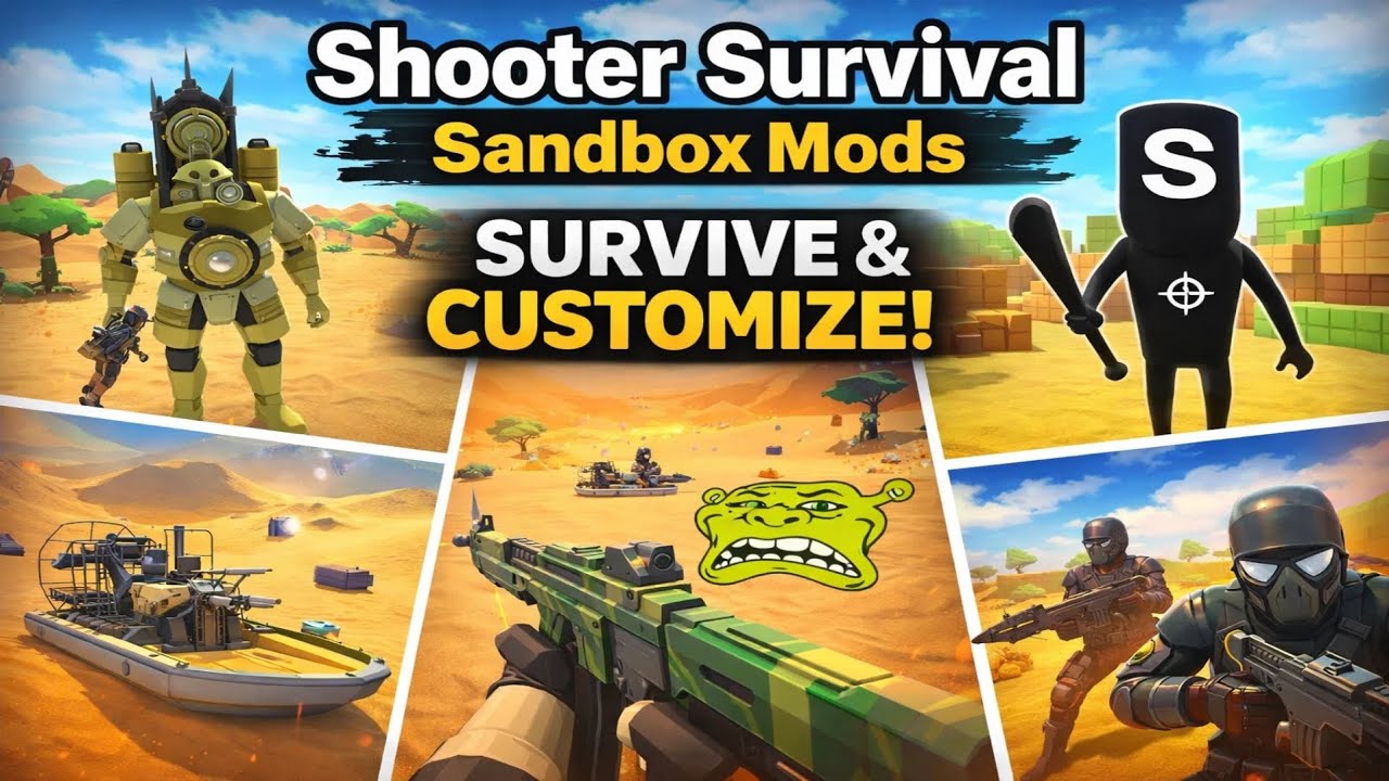 Shooter Survival: Sandbox Mods 🔫🧱 | Open World Survival Gameplay