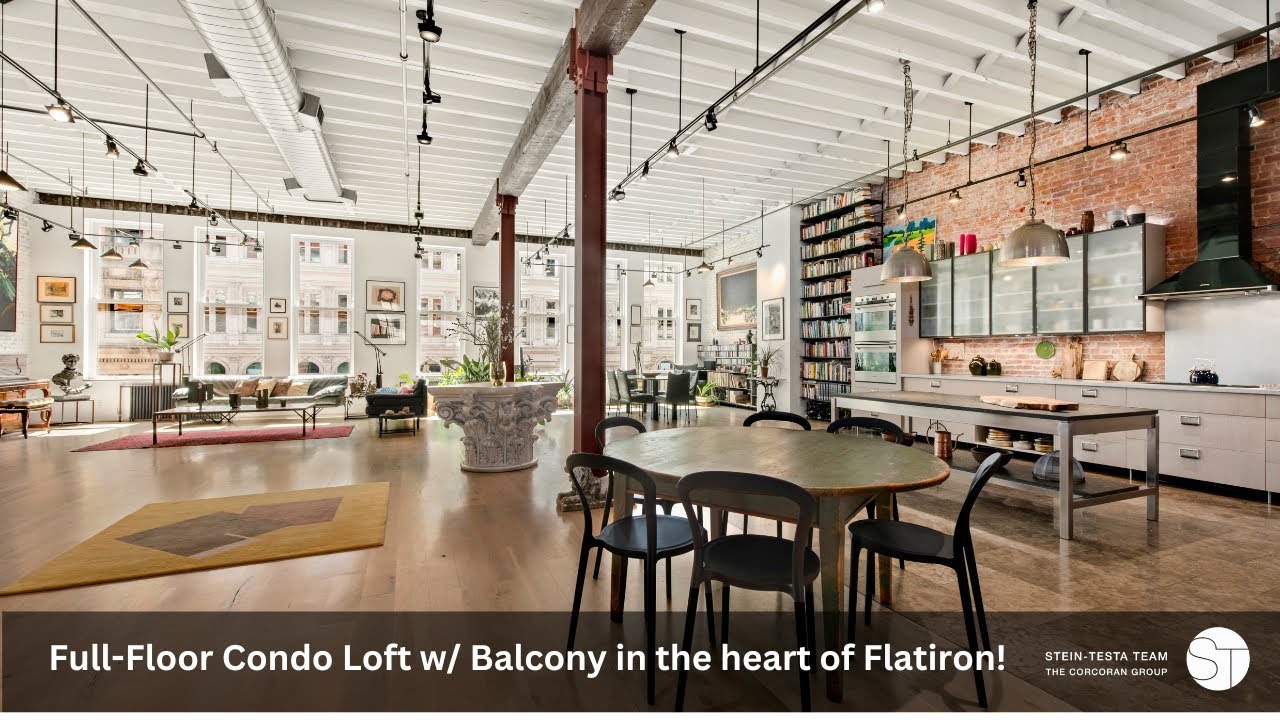Full-Floor Condo Loft w/ Balcony in the heart of Flatiron! 3400sf + 200sf Storage