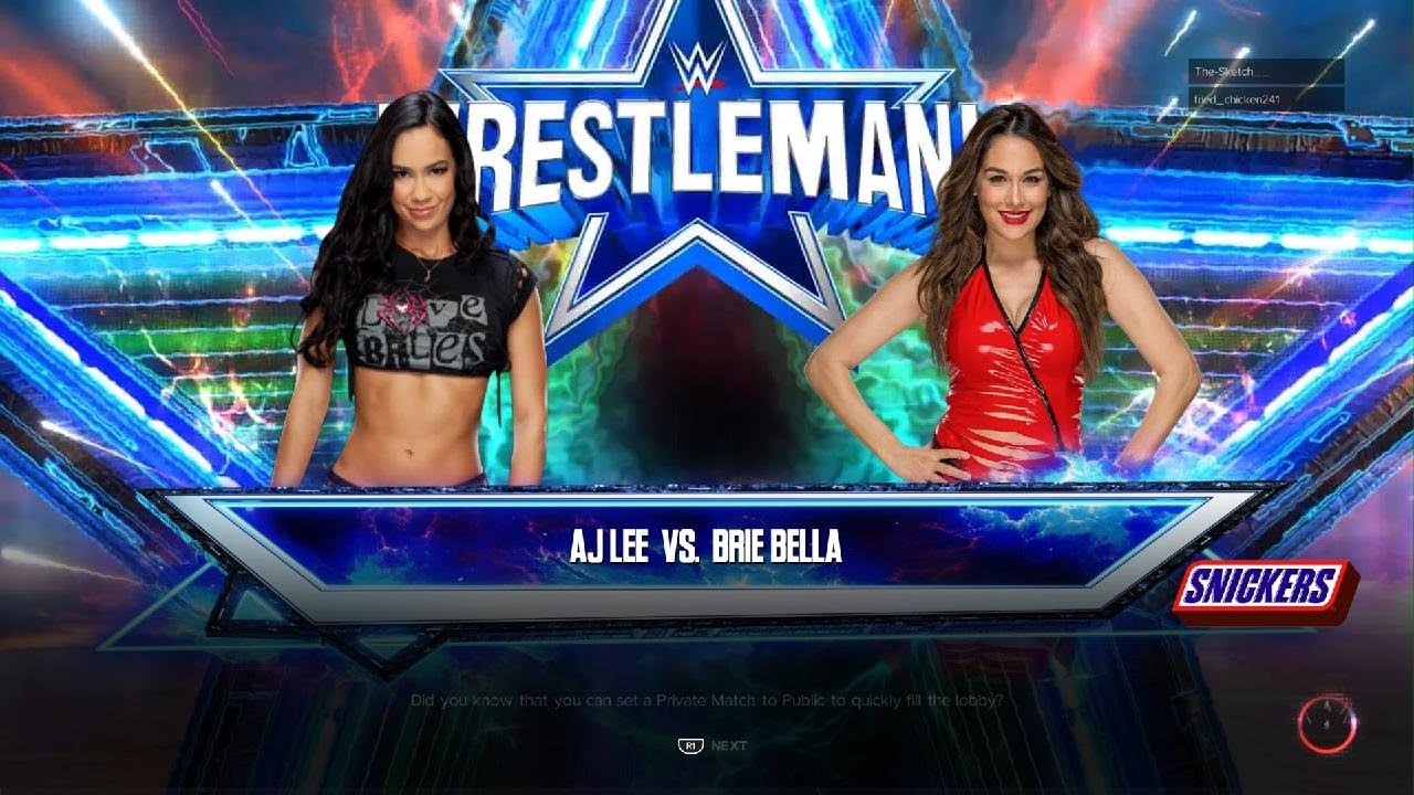 WWE 2K23 - AJ Lee vs. Brie Bella (Online Match)