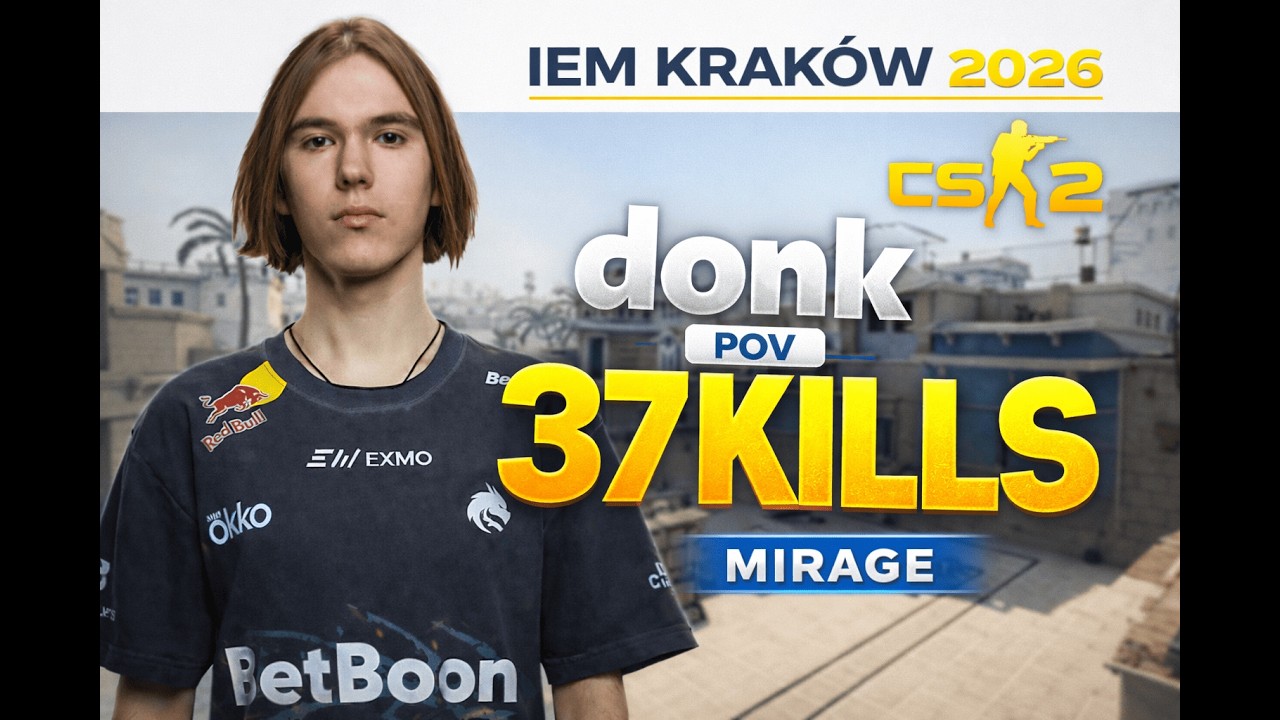 donk 37 KILLS 🔥 | Spirit vs NAVI | IEM Kraków 2026 - 3rd