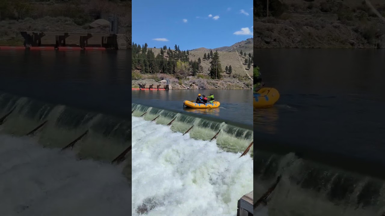 Low Head Dam Truckee River 3,600 CFS Near Reno, NV