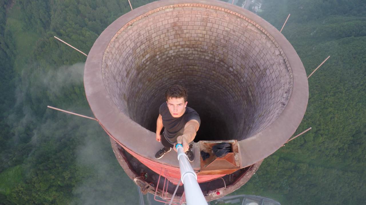 Climbing The Tallest Chimney In Europe  360m (1181 feet)  | 4K