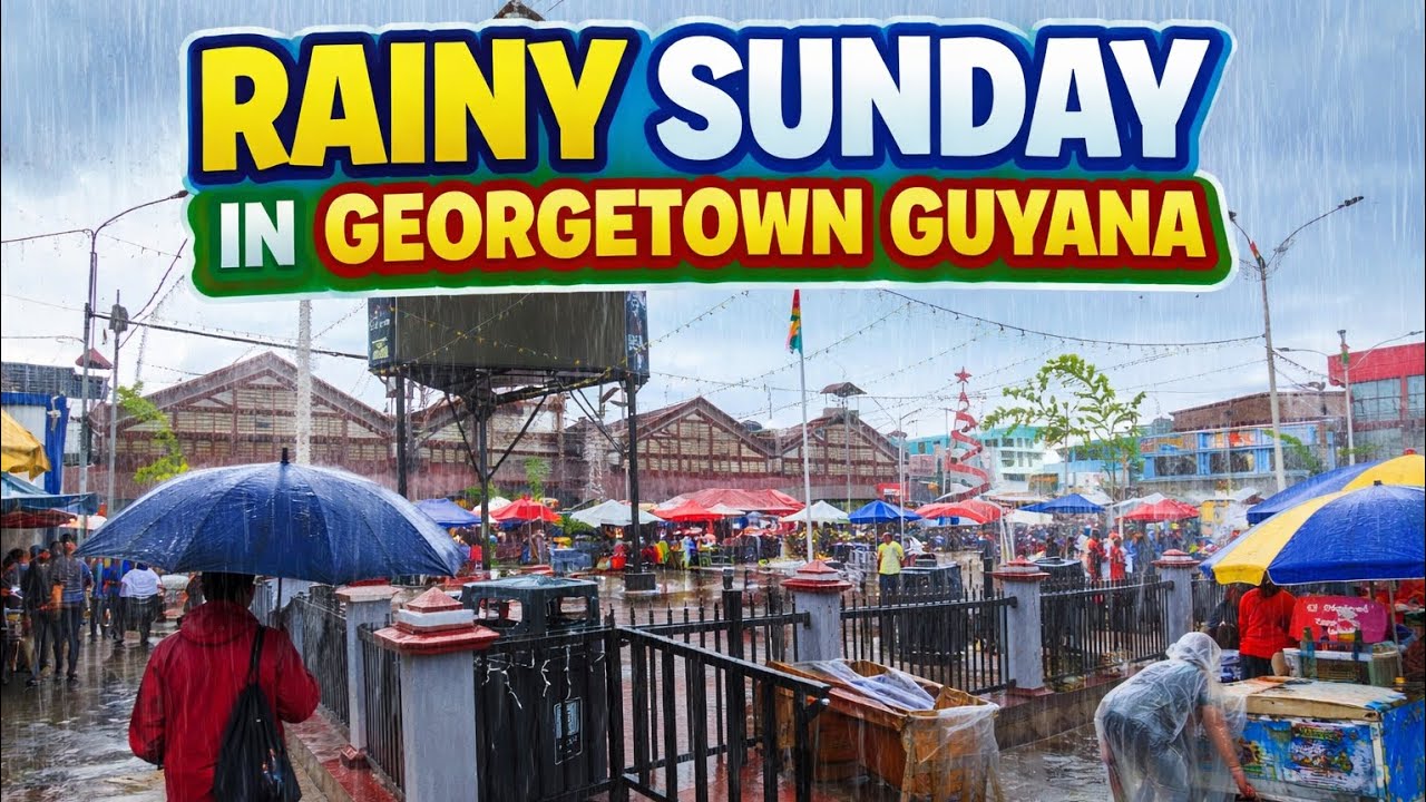 RAINY SUNDAY IN GEORGETOWN GUYANA HUMBLE AFTERNOON 