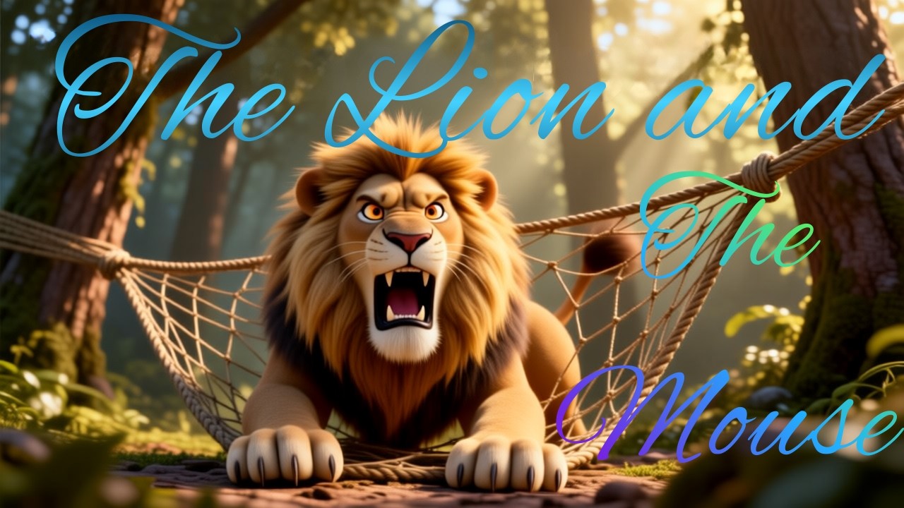 The Lion and the Mouse 🦁🐭 | Aesop's Fables | Bedtime Story for Kids | Preschool & Kindergarten