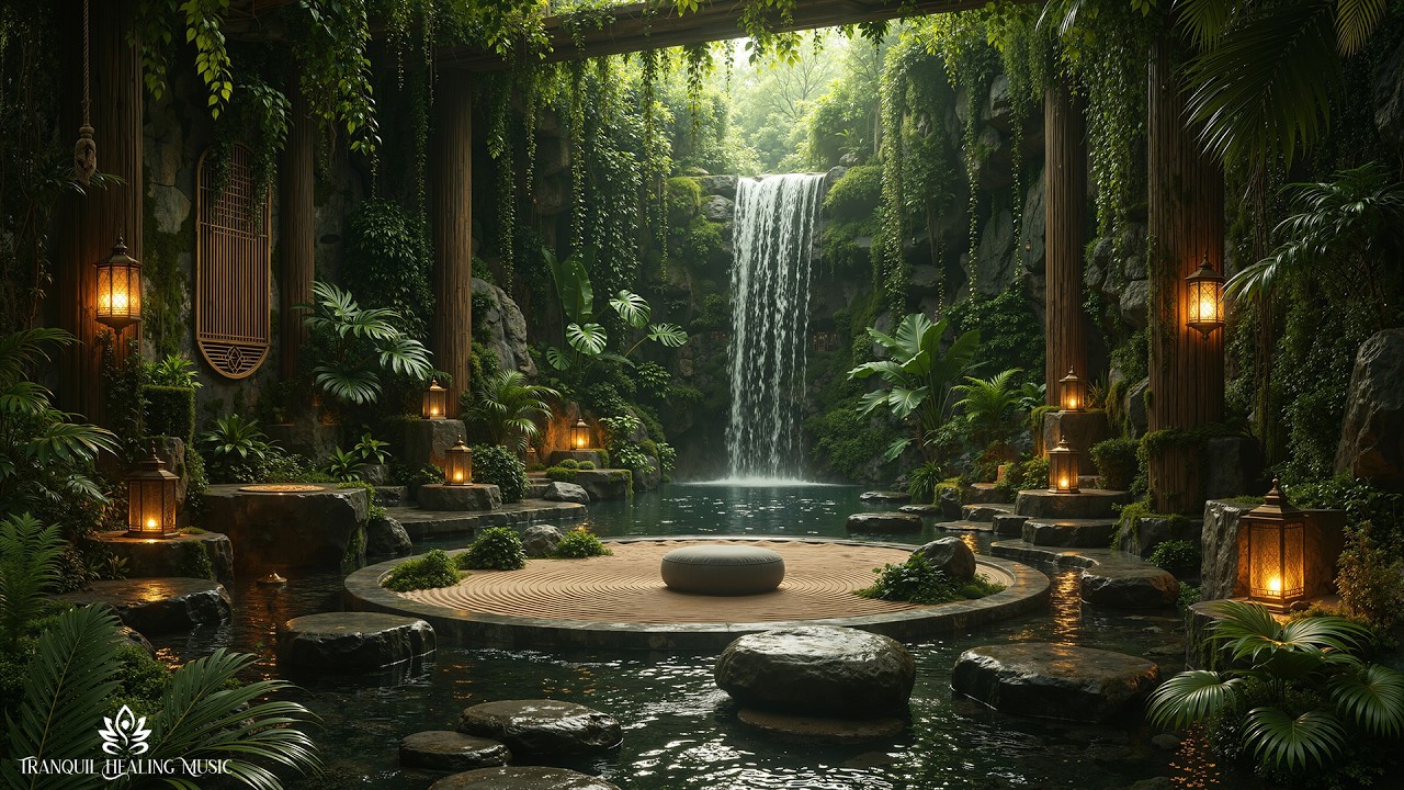 Hidden Zen Oasis For Cleansing Energy | Emotional, Physical & Mental Healing| 528Hz Meditation Mu...