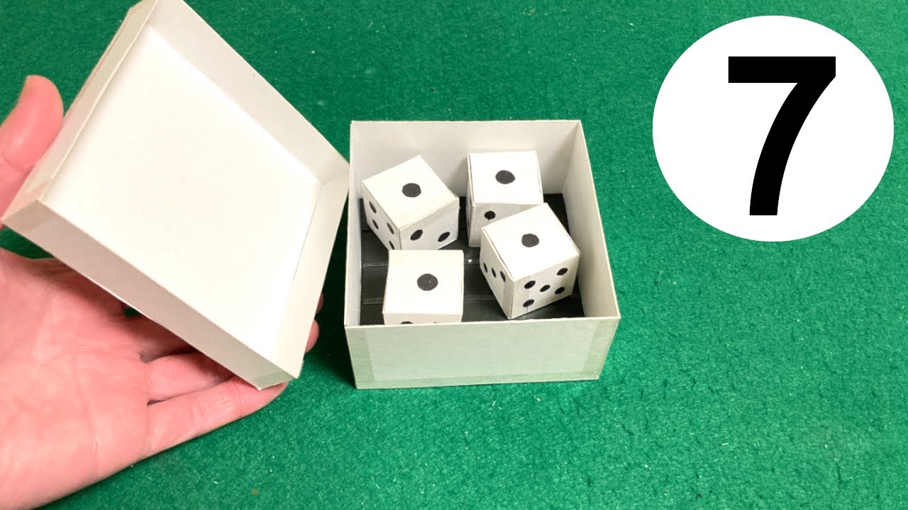 サイコロマジック集　簡単7ネタ種明かし　7 Dice Magic Tricks Tutorials.