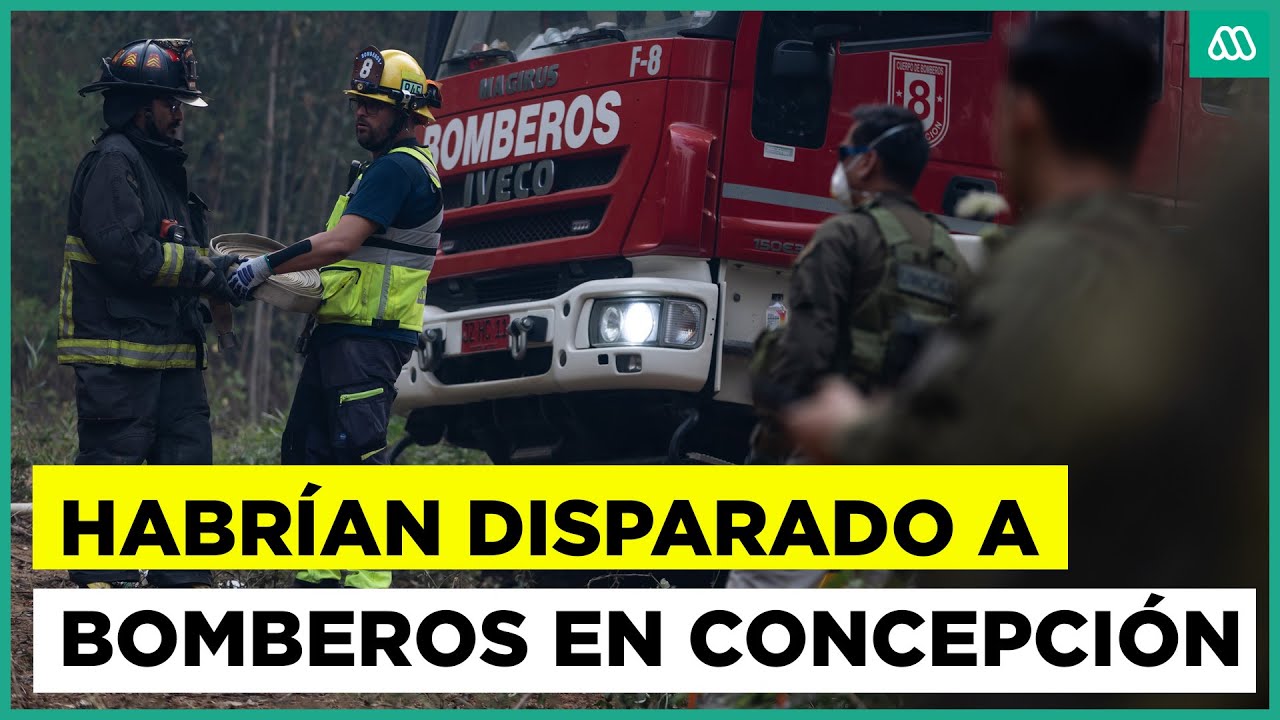 Habrían disparado a bomberos en Concepción