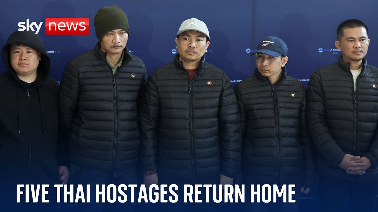 Freed Thai hostages 'feel grateful' to be back home after being held captive