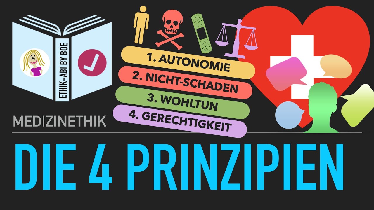 Die 4 Prinzipien der Medizinethik nach Beauchamp & Childress