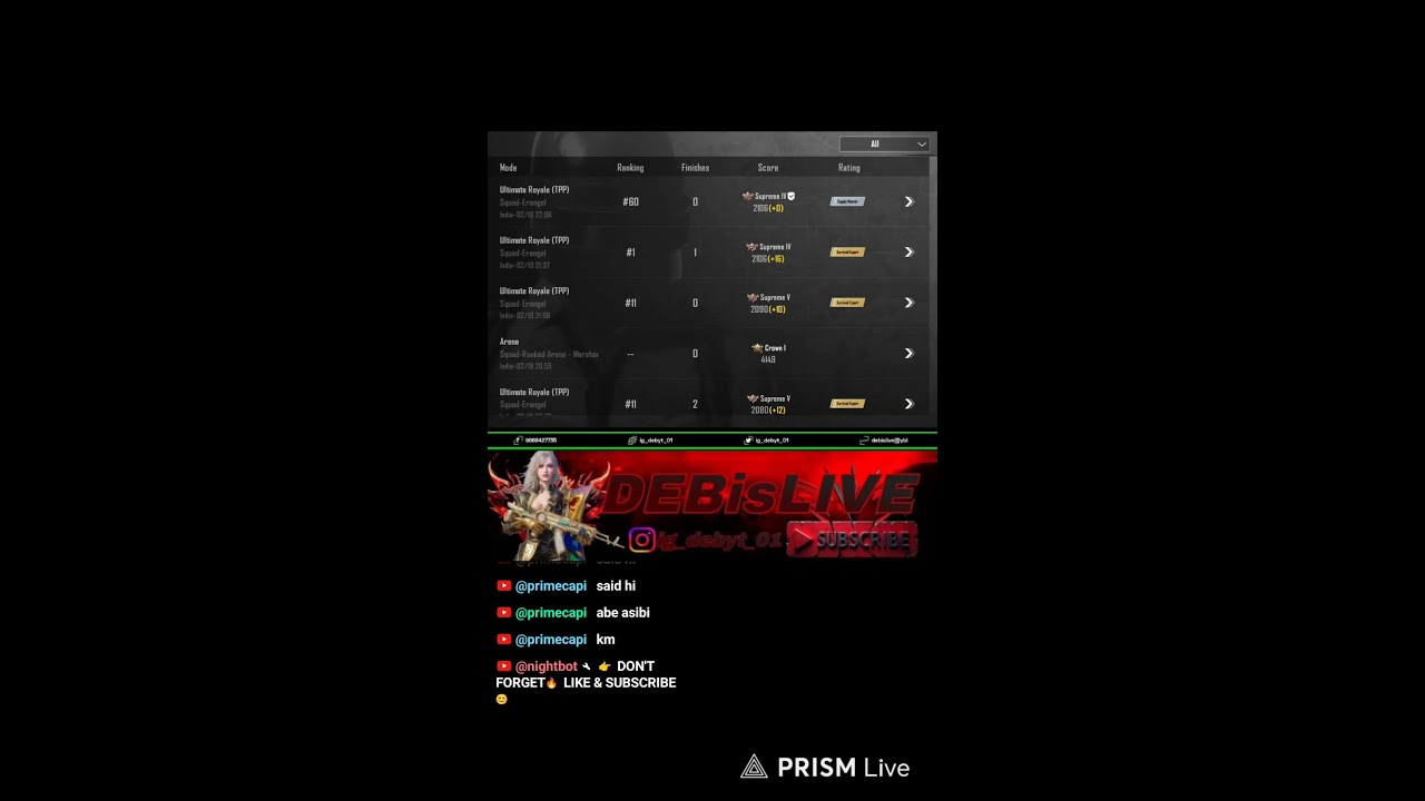 🔴 Ultimate Royal Aggressive BGMI Live #mahakal#Bgmi #pubgmobile#debislive#deb is live #debislivebgm
