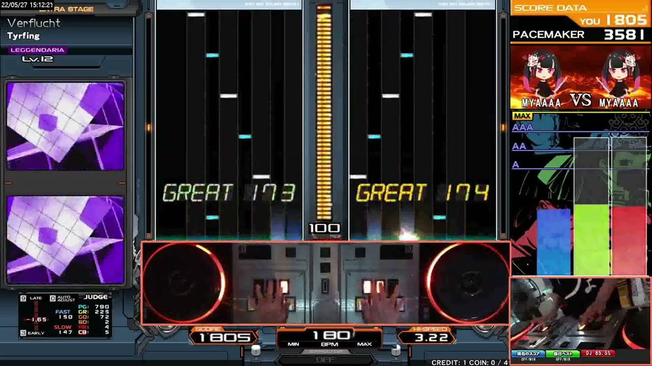 [IIDX DP] Verflucht DPL EX-HARD CLEAR