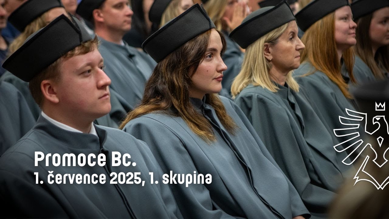 Slavností promoce bakalářů SU OPF, 1. 7. 2025, 1. skupina