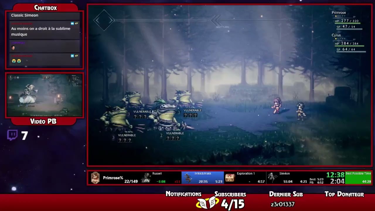 [PB] Octopath PC Speedruns (Primrose Single Story) [48:14]