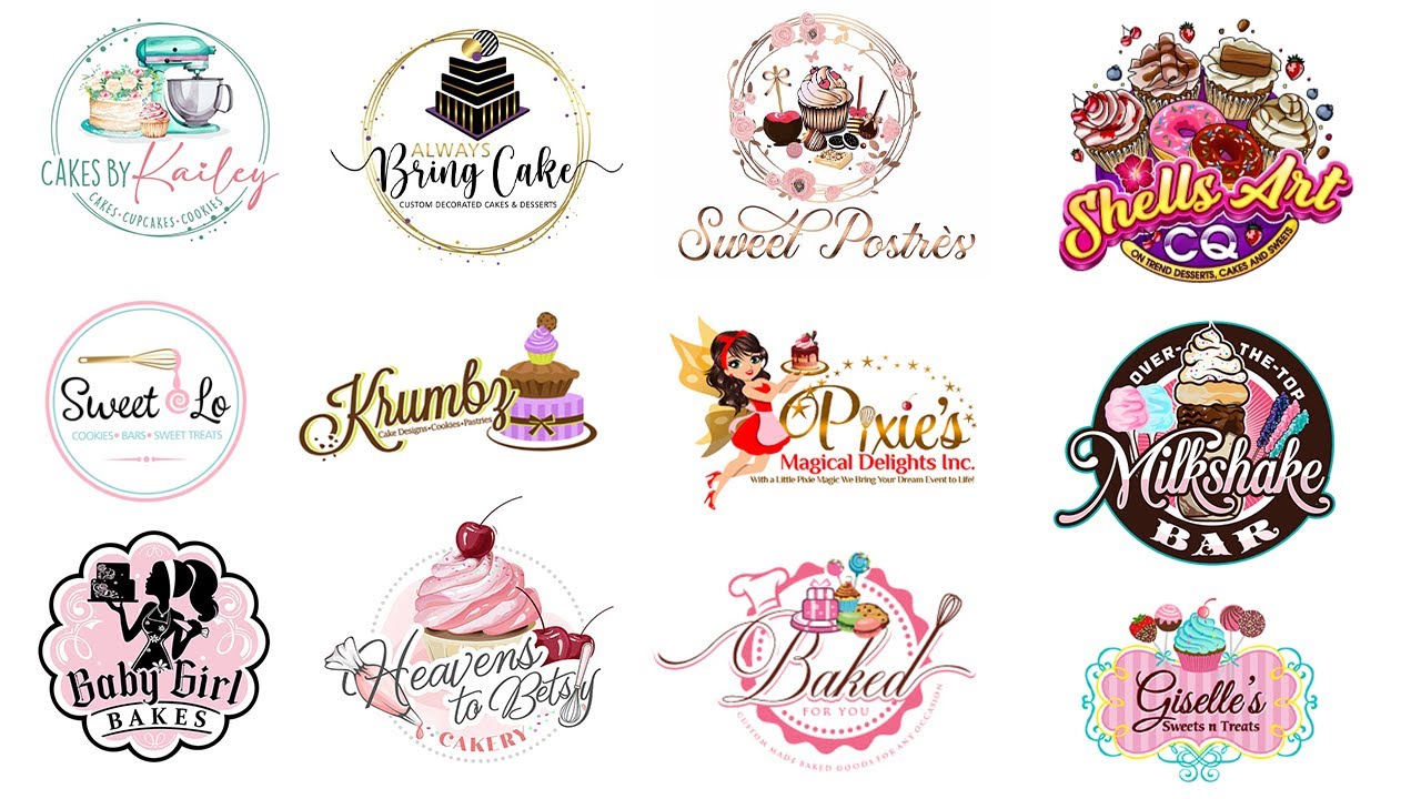 Bakery Logo Design Ideas | Bakery logo design 2024 | Cake Logo Ideas | Bakery Logo Designs