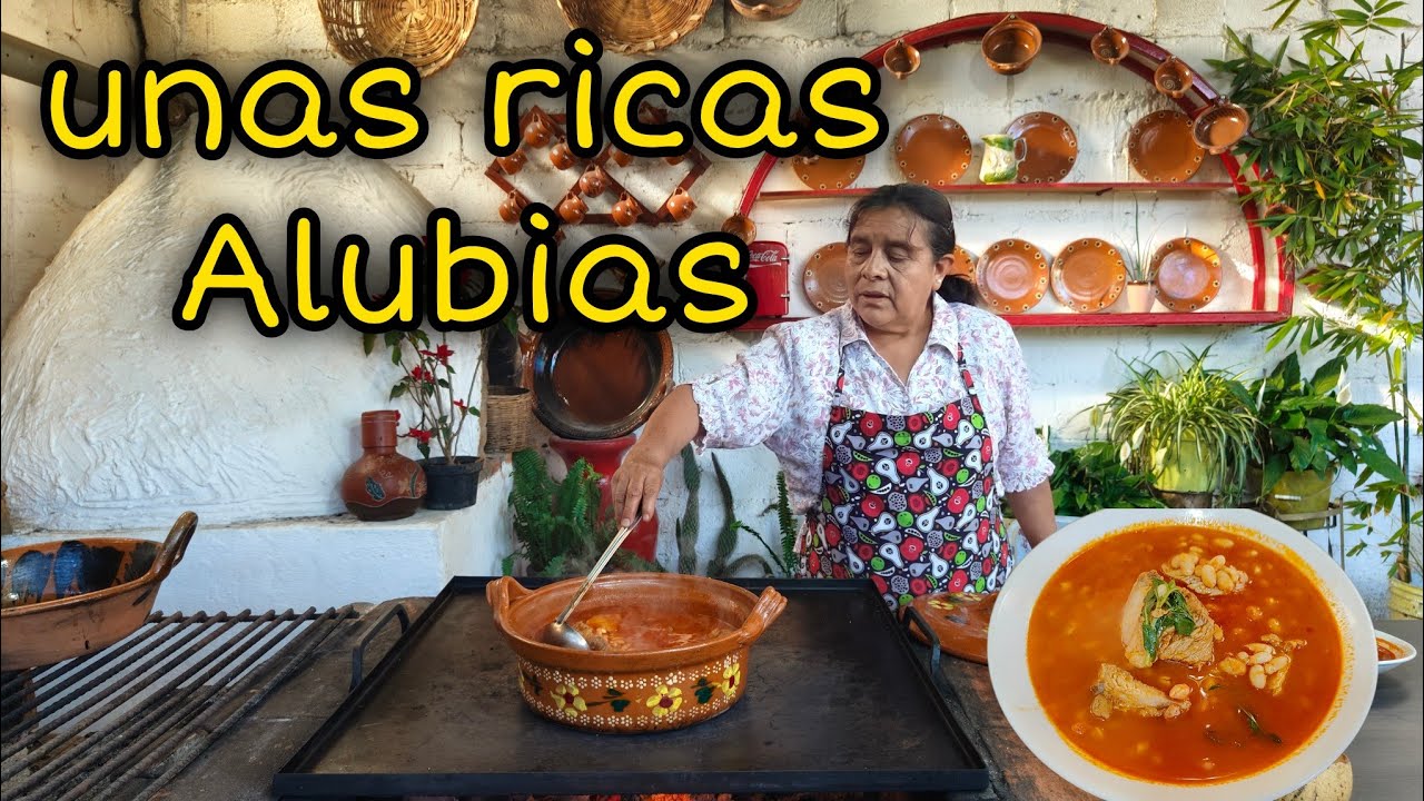 Unas ricas alubias con carne de puerco el verdadero sabor de pueblo