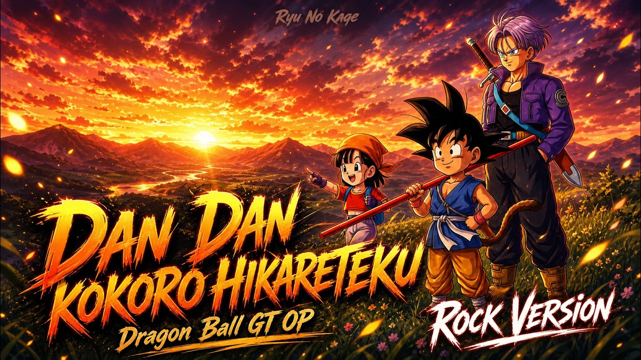 DAN DAN Kokoro Hikareteku (Dragon Ball GT OP) - DAN DAN 心魅かれてく | Rock Version by Ryu No Kage