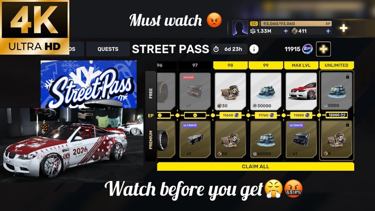 Carx street street pass car😡|| waste of effort😤|| bmw M92c || watch before you putting your efforts 