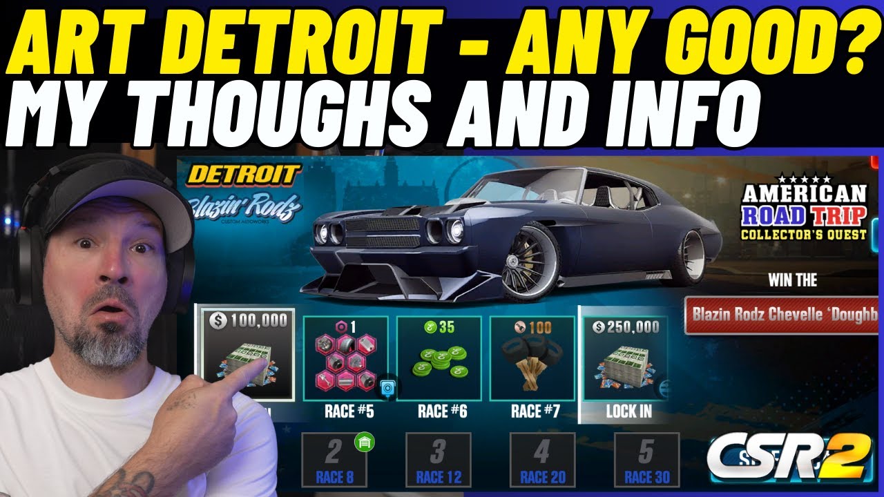 CSR2 ART5 Detroit | Автомобиль для мероприятий и призов — хороший?