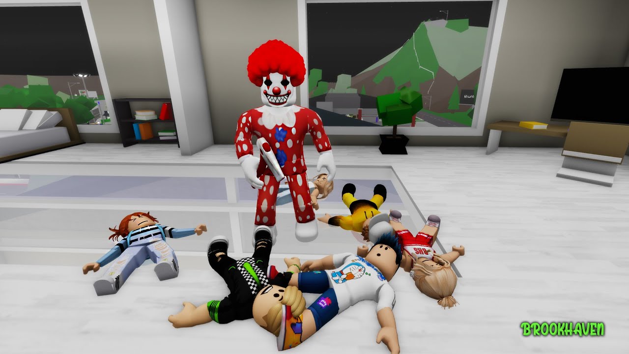 KORKUNÇ PALYAÇO EĞLENCE PARTİSİNİ BASTI !!! | ROBLOX BROOKHAVEN RP