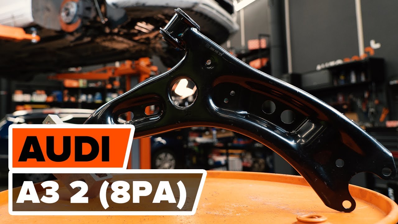 Cum se înlocuiește brat suspensie din față pe AUDI A3 2 (8PA) [TUTORIAL AUTODOC]