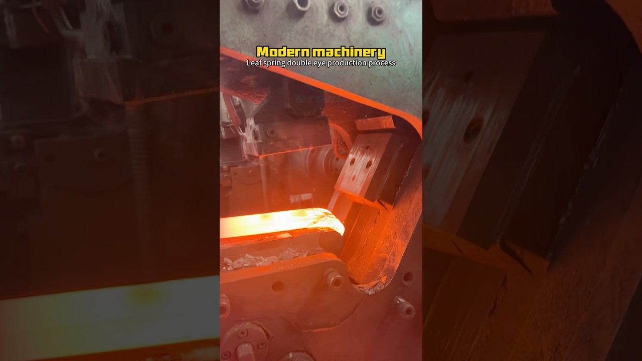 leaf spring rolling machine， automatic and hand made！#leafspring
