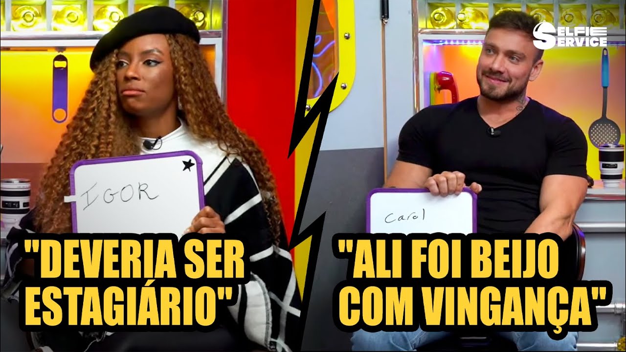 LUMENA, VINI, CAROL E LHUIS ELEGEM O MELHOR BEIJO DO DE FÉRIAS COM O EX DIRETORIA! | #SelfieService
