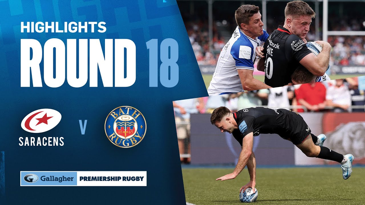 Saracens v Bath - HIGHLIGHTS | Jamie George at the double! | Gallagher Premiership 2024/25