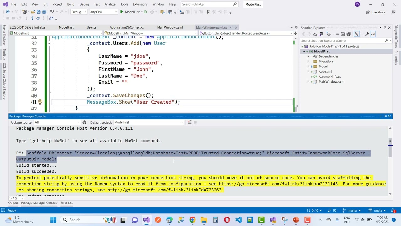 Fix: The Project's Target Framework does not contain Entity Framework runtime assemblies in WPF | C#