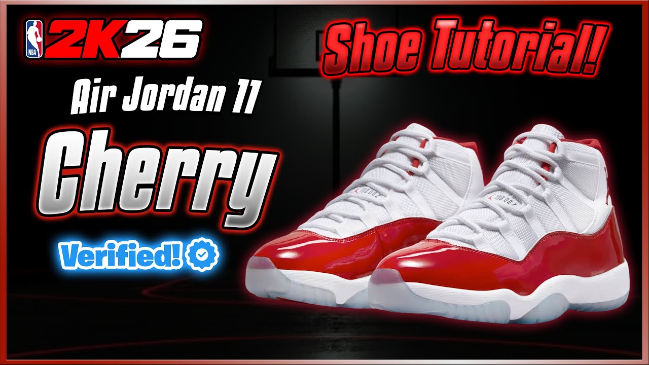 NBA 2K26 Shoe Creator - How To Make Air Jordan 11 Cherry 🍒