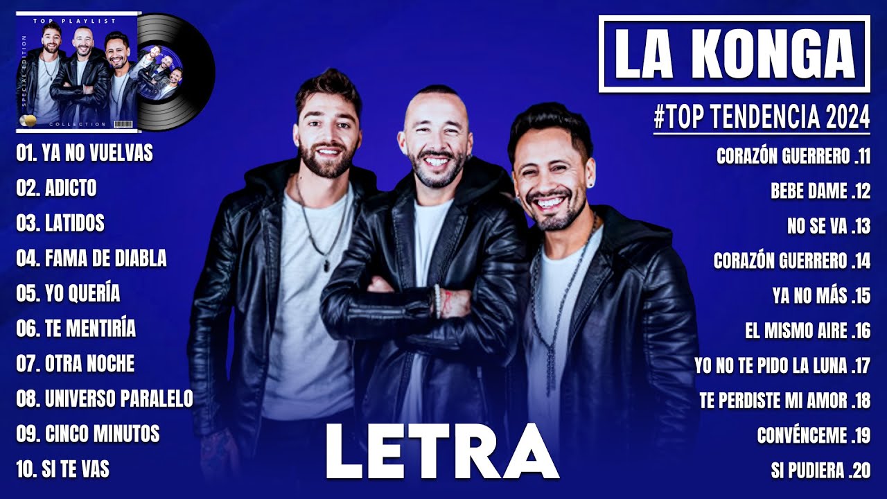 La Konga Top Tendencias 2024 - Colección de las Mejores Canciones de La Konga 2024 (Letra/Lyrics)