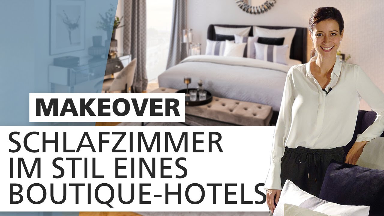 Schlafzimmer LUXURIÖS einrichten im Stil eines Boutique-Hotels 🤍🖤 | Makeover | INTERIYEAH!